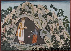 God Vishnu Appears to Muchhukunda in a Cave